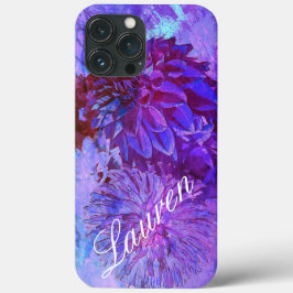 Dahlia Delight in Beauful Blues Phone Case