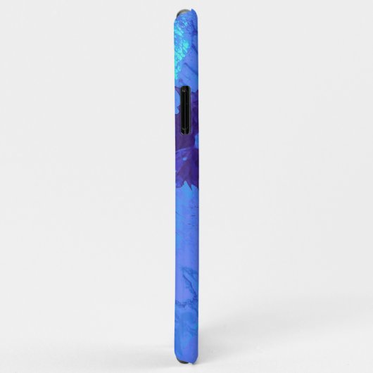 Dahlia Delight in Beauful Blues Phone Case (Achterkant/rechts)