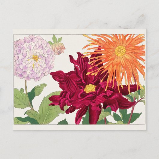 Dahlia door Tanigami Konan Briefkaart (Voorkant)
