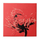 dahlia duo tegeltje (Voorkant)