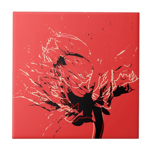 dahlia duo tegeltje (Voorkant)