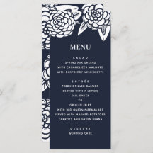 Dahlia. Een moderne marinebruiloft. Blauw botanisc