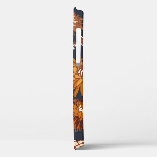 Dahlia en chrysanthema's met een naadloos patroon, Case-Mate iPhone case (Achterkant / Links)