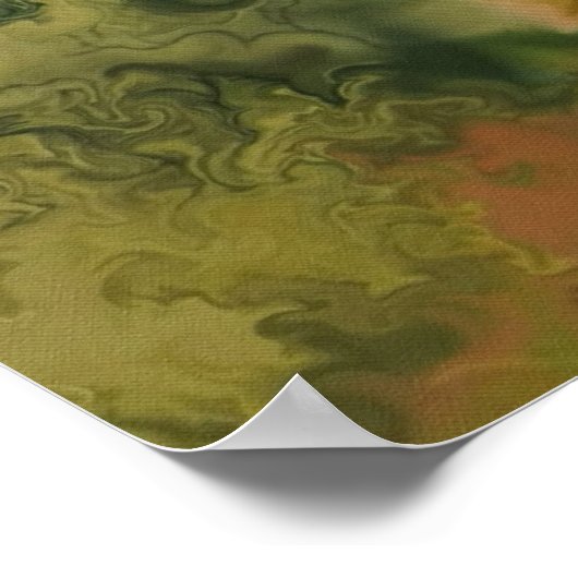 Dahlia en daisy flower garden floral poster (Hoek)