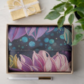 Dahlia en iriserende vlinder tissuepapier (Geschenk)