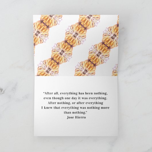 Dahlia en Jose Hierro Kaart (Binnen)