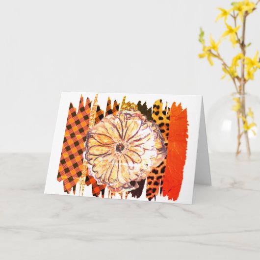 Dahlia en Jose Hierro Kaart (Gele Bloem)