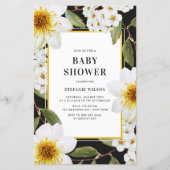 Dahlia en Spirea Botanisch Baby shower (Voorkant)