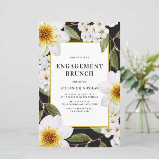 Dahlia en Spirea Botanisch Verloving (Staand voorkant)