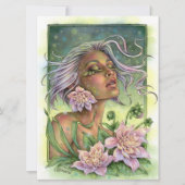 Dahlia Fantasy Flower Fae Enchantress Art Kaart (Voorkant)