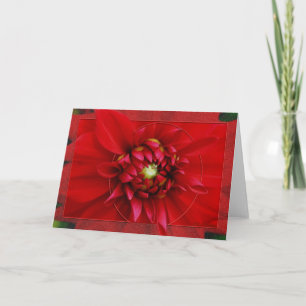 Dahlia Feestdagen Kaart