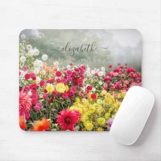 Dahlia Field Mousepad Muismat (Met muis)