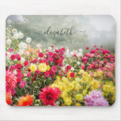 Dahlia Field Mousepad Muismat (Voorkant)