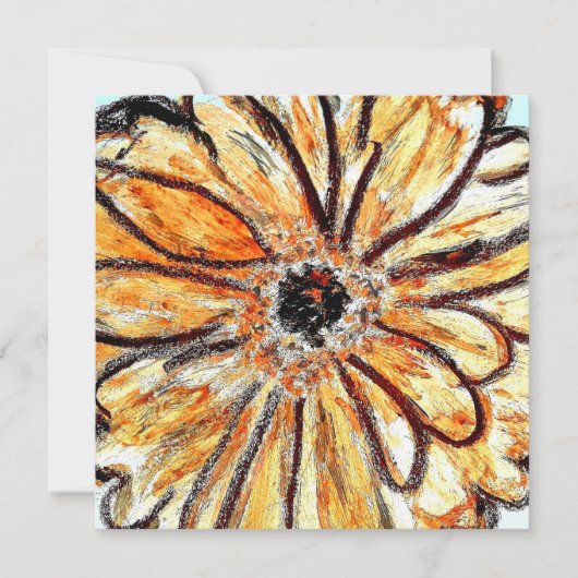 Dahlia Flat Wenskaart Kaart (Voorkant)