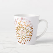 Dahlia floral cup latte mok (Rechts)