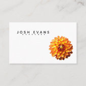 Dahlia Floral Minimalist Oceania Visitekaartje (Voorkant)