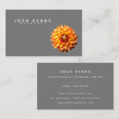 Dahlia Floral Minimalist Oceania Visitekaartje (Voorkant / Achterkant)