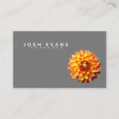 Dahlia Floral Minimalist Oceania Visitekaartje (Voorkant)