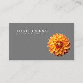 Dahlia Floral minimalistisch Amerikaans Visitekaar Visitekaartje (Voorkant)