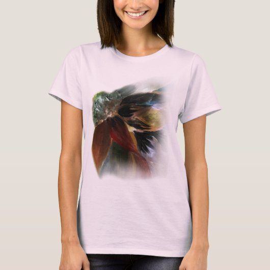 Dahlia Floral Painting T-shirt (Voorkant)
