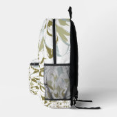 Dahlia floral printed backpack bedrukte rugzak (Rechts)