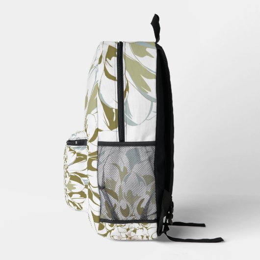 Dahlia floral printed backpack bedrukte rugzak (Rechts)