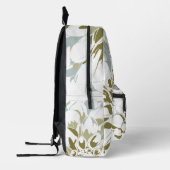 Dahlia floral printed backpack bedrukte rugzak (Links)