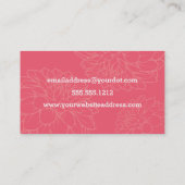 Dahlia Floral Visitekaartjes (Achterkant)