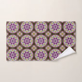 Dahlia Flower Abstract Pattern Bad Handdoek (Handdoek)