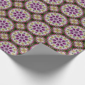 Dahlia Flower Abstract Pattern Cadeaupapier (Hoek)