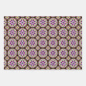 Dahlia Flower Abstract Pattern Inpakpapier Vel (Voorkant 2)