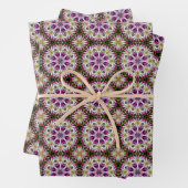 Dahlia Flower Abstract Pattern Inpakpapier Vel (In situ)