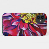 Dahlia flower abstracte originele bloemkunst Case-Mate iPhone case (Achterkant (horizontaal))