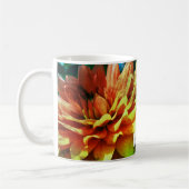 Dahlia Flower Art gepersonaliseerd Koffiemok (Links)