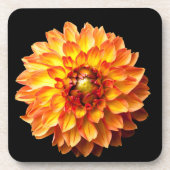 Dahlia flower bier onderzetter (Voorkant)