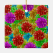 Dahlia Flower Blast Keramisch Ornament (Achterkant)