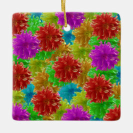 Dahlia Flower Blast Keramisch Ornament