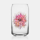 DAHLIA FLOWER BLIKVORM GLAS (Voorkant)