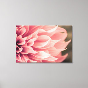 Dahlia Flower Blossom Canvas Afdruk
