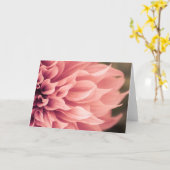 Dahlia Flower Blossom Kaart (Gele Bloem)