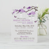 Dahlia Flower Branch Modern Vrijgezellenfeest Kaart (Staand voorkant)