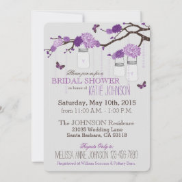 Dahlia Flower Branch Modern Vrijgezellenfeest Kaart