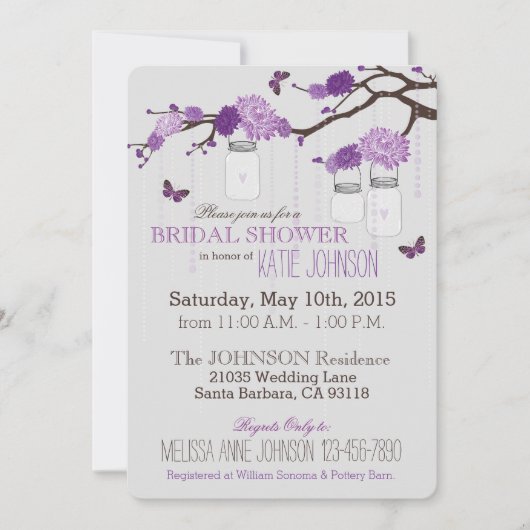 Dahlia Flower Branch Modern Vrijgezellenfeest Kaart (Voorkant)