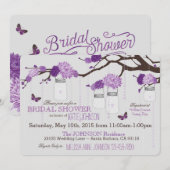 Dahlia Flower Branch Modern Vrijgezellenfeest Kaart (Voorkant / Achterkant)