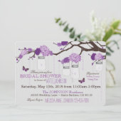 Dahlia Flower Branch Modern Vrijgezellenfeest Kaart (Staand voorkant)