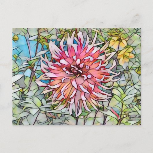 DAHLIA FLOWER BRIEFKAART (Voorkant)