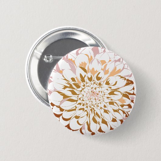 Dahlia flower button (Voorkant /achterkant)