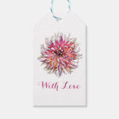 DAHLIA FLOWER CADEAULABEL (Voorkant)