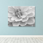Dahlia Flower Canvas Afdrukken (Insitu (Houten vloer))