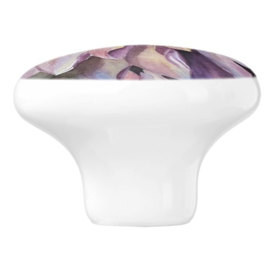 DAHLIA FLOWER CERAMIC KNOB KERAMISCHE KNOP (Zijkant)